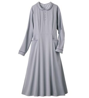 ルフラン（ルフラン）の「洗える！フロント釦ワンピース（その他ワンピース）」｜ラベンダー