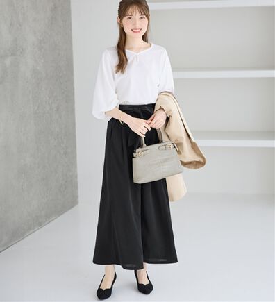 alotta（アロッタ）の「【２点セット】洗える！楽キレイセットアップ（ブラウススーツ）」