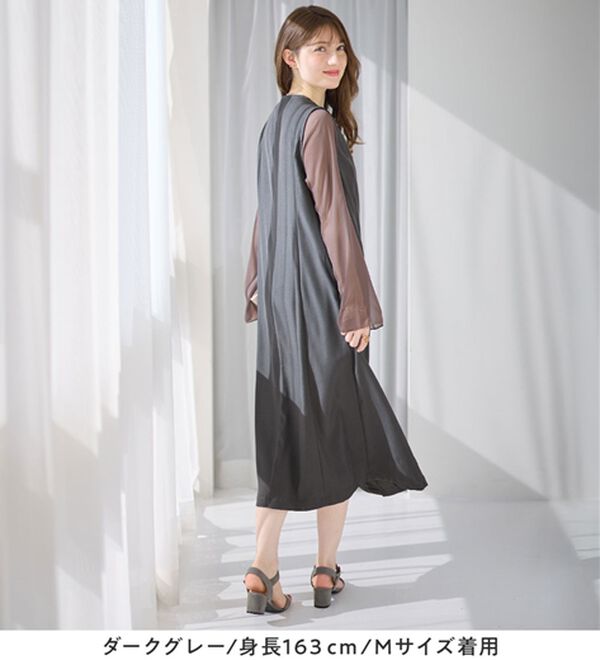 alotta（アロッタ）の「大人上品フレアジレワンピース（ジャンパースカート）」｜詳細画像