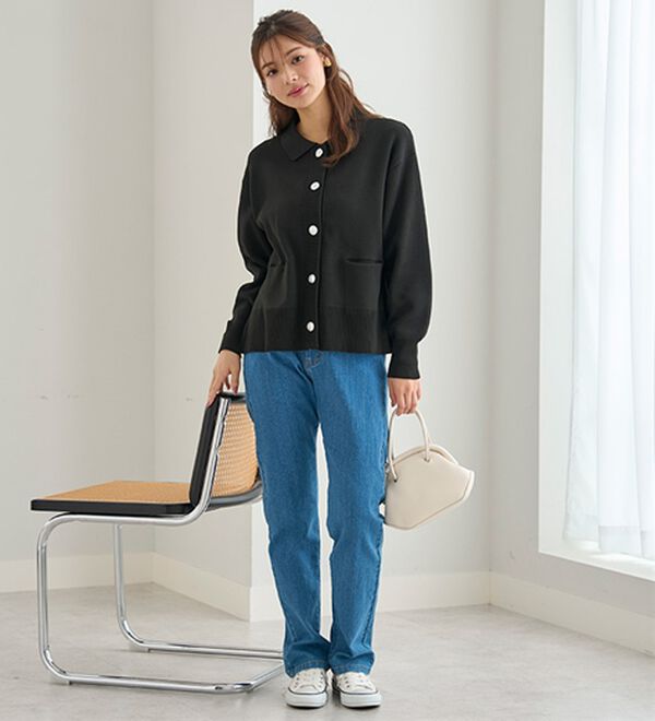 BELLUNA（ベルーナ）の「新！裏起毛スーパーストレッチ素材デニムパンツ（フルレングスパンツ）」｜詳細画像