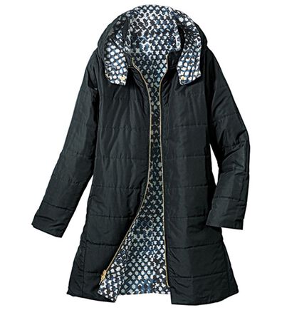 VINNO（ヴィノ）の「ＴＨＩＮＤＯＷＮ（Ｒ）はっ水リバーシブルコート（ロングコート）」