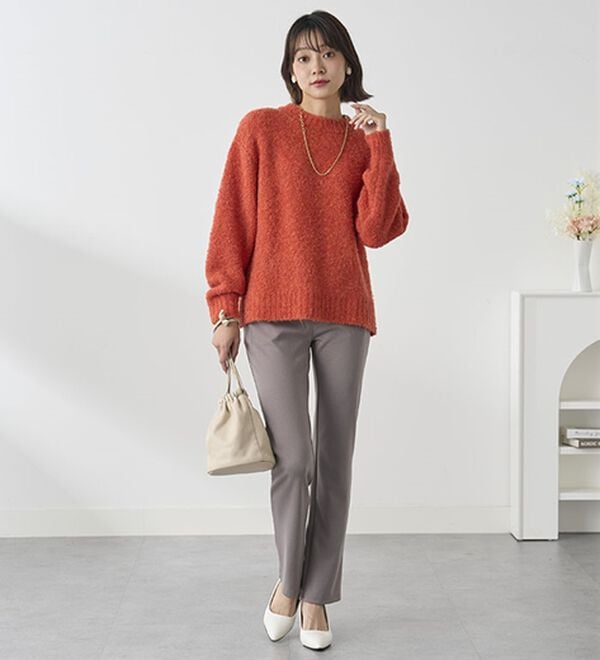 BELLUNA（ベルーナ）の「【裏起毛有無】ジャストフィットらくらくパンツ（フルレングスパンツ）」｜詳細画像