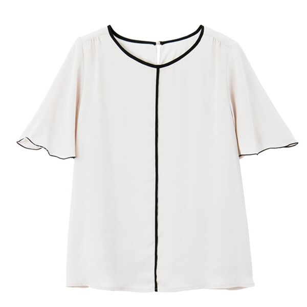 RANAN（ラナン）の「ひんやり！配色ディテールインナー付ブラウス（ブラウス）」｜詳細画像