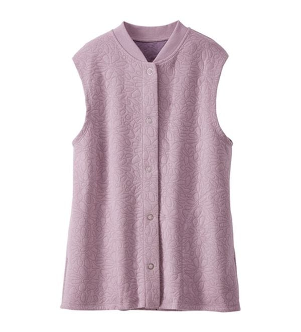 BELLUNA（ベルーナ）の「【２枚組】お花キルトジャガードベスト（ベスト）」｜詳細画像