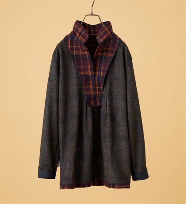 BELLUNA（ベルーナ）の「【ふわふわ裏ファー】パチパチしにくい裏ファーオーバーブラウス（ブラウス）」｜詳細画像