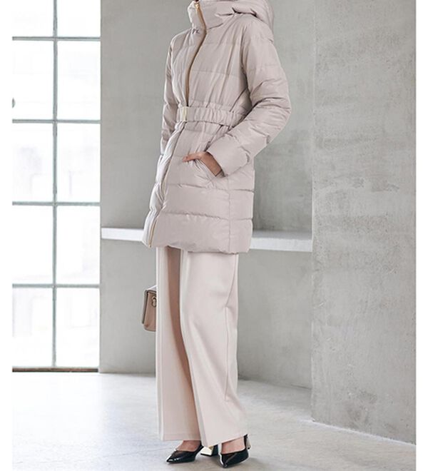 RANAN（ラナン）の「暖かファーフード使いすっきりダウンコート（ダウンコート・ジャケット・ベスト）」｜詳細画像