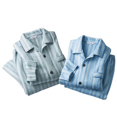 「【２着組】日本製　ふんわり柔らかニットキルトパジャマ（メンズルームウェア）」