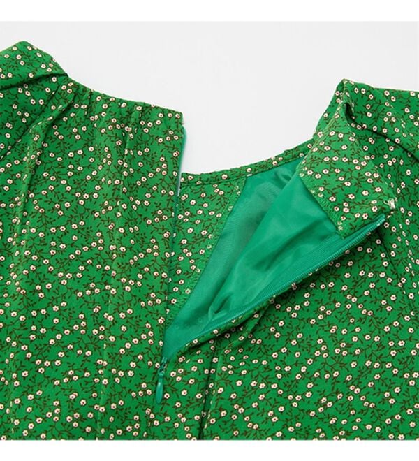 RANAN（ラナン）の「小花柄プリントマーメイドワンピース（プリントワンピース）」｜詳細画像