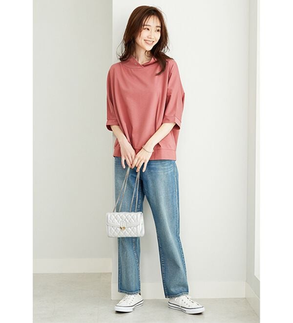 BELLUNA（ベルーナ）の「フード風衿デザインプルオーバー（カットソー）」｜詳細画像