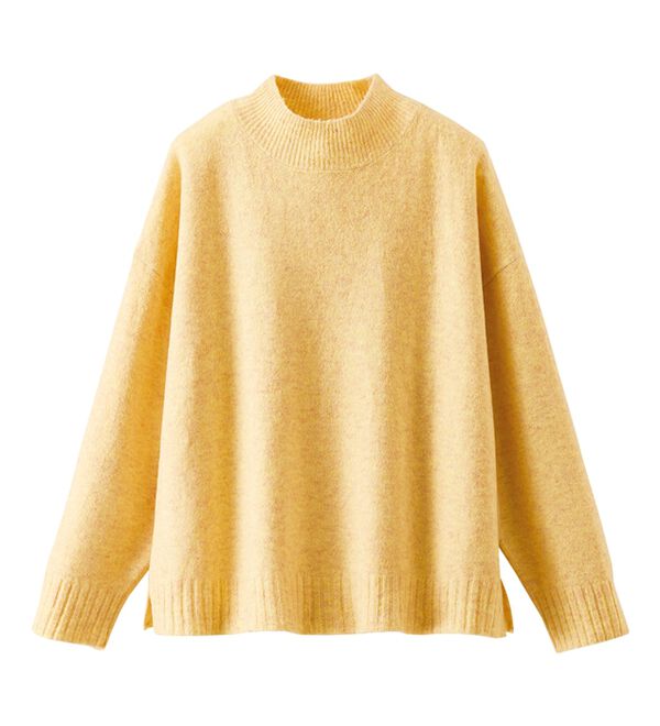 BELLUNA（ベルーナ）の「ウール調ショート丈ニットプルオーバー（ニット・セーター）」｜詳細画像