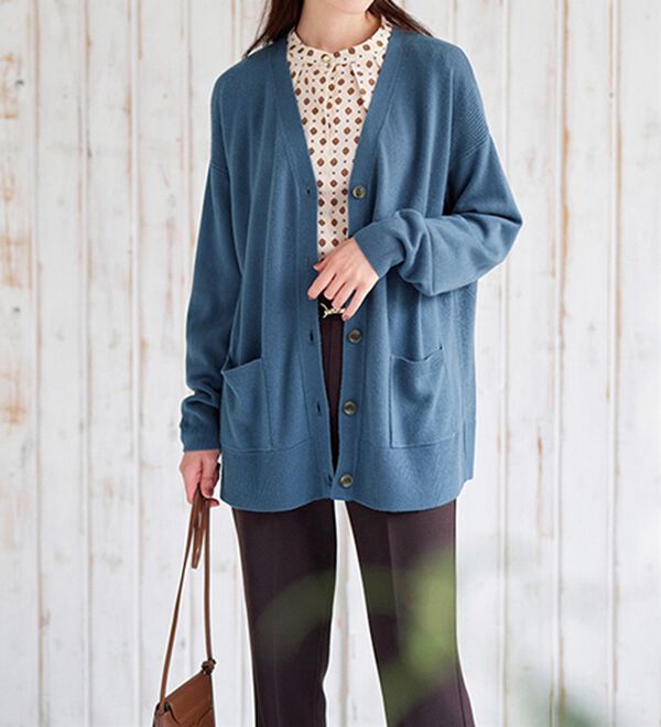 BELLUNA（ベルーナ）の「もちもちカシミヤタッチニットカーディガン（ニットカーディガン）」｜詳細画像