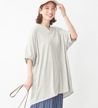 Viola e Viola（ヴィオラ エ ヴィオラ）の「【５つの機能付】スキッパーゆるドルマンチュニック（チュニック）」