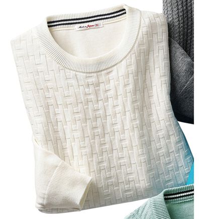 「日本製　色を愉しむウォッシャブルセーター（メンズニット・セーター）」