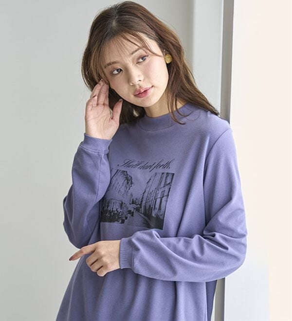 BELLUNA（ベルーナ）の「【メルティポンチ】プリントチュニック（チュニック）」｜詳細画像
