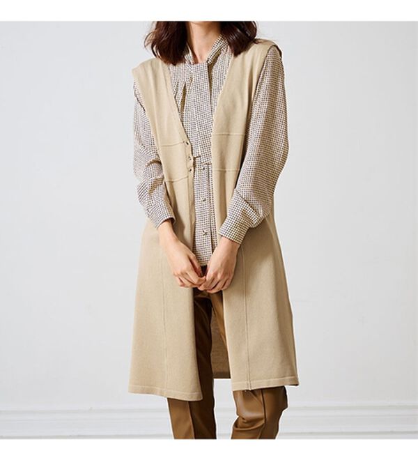 RANAN（ラナン）の「ロングニットジレ（ジレ）」｜詳細画像