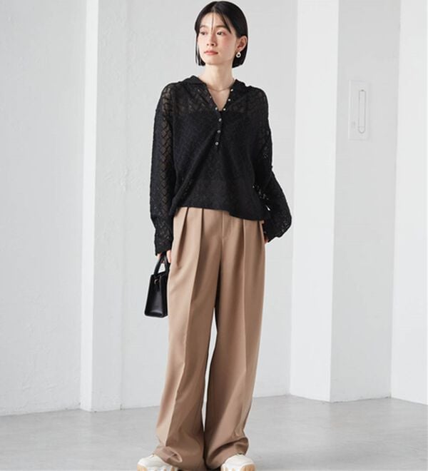 RANAN（ラナン）の「レースフーディートップス（カットソー）」｜詳細画像