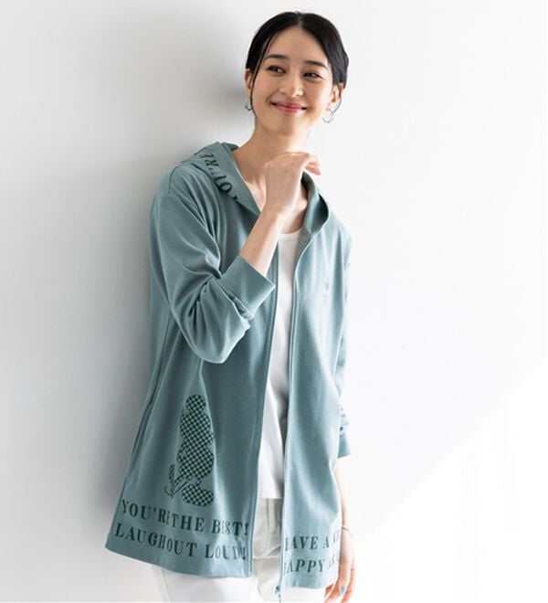 BELLUNA（ベルーナ）の「＜Ｄｉｓｎｅｙ＞【ミッキー】ロゴプリント裏メッシュパーカー（パーカー）」｜詳細画像