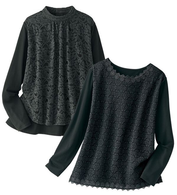 BELLUNA（ベルーナ）の「【２枚組】フォーマル対応デザインブラウス（ブラウス）」｜詳細画像