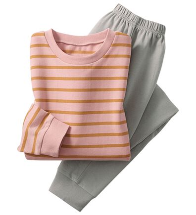 LAVIENNE（ラヴィエンヌ）の「綿混裏シャギーボーダーパジャマ（パジャマ・ルームウェア）」