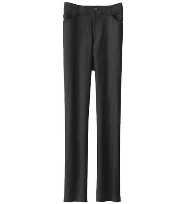 BELLUNA（ベルーナ）の「美脚ストレッチ裏起毛パンツ（フルレングスパンツ）」｜ヘリンボーン