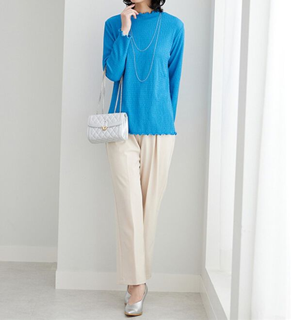 BELLUNA（ベルーナ）の「ジャカード素材メローデザインプルオーバー（カットソー）」｜詳細画像