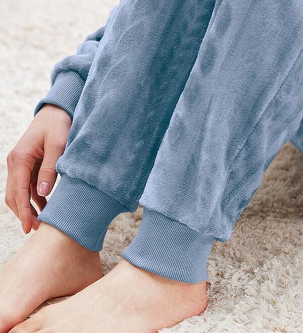 LAVIENNE（ラヴィエンヌ）の「ケーブルフリースジャケットパジャマ（パジャマ・ルームウェア）」｜詳細画像