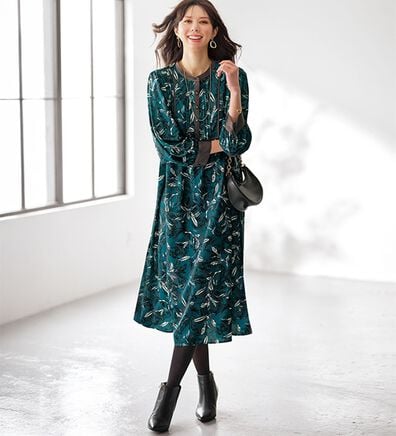 プリントワンピースレディースファッション通販 - ベルーナ【公式】