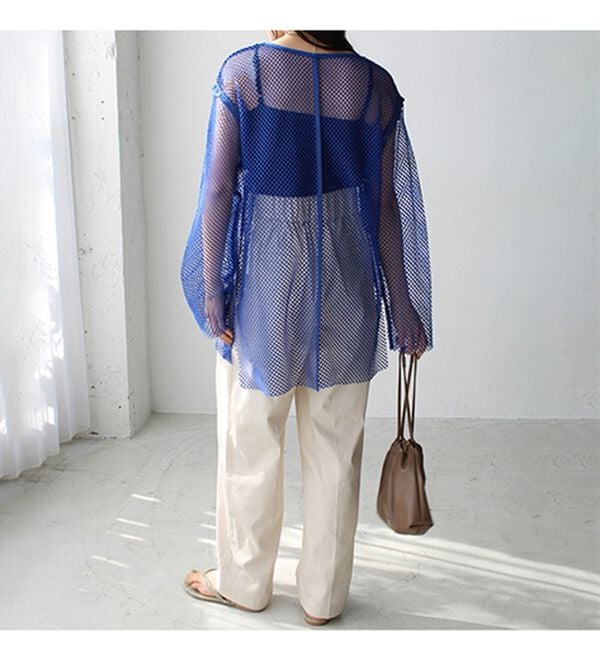 GeeRA（ジーラ）の「メッシュ素材２ＷＡＹプルオーバー（カットソー）」｜詳細画像