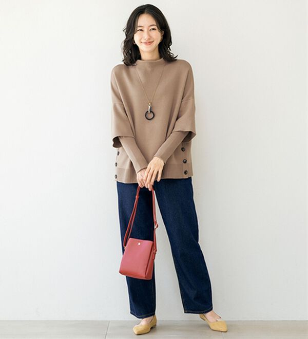 ルフラン（ルフラン）の「【２色組】すっきり見せ＊重ね着風ニット（ニット・セーター）」｜詳細画像