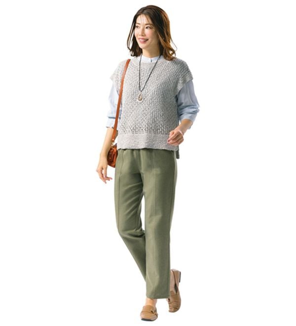 ルフラン（ルフラン）の「日本製肌に優しい綿混ラク楽パンツ（その他パンツ）」｜詳細画像