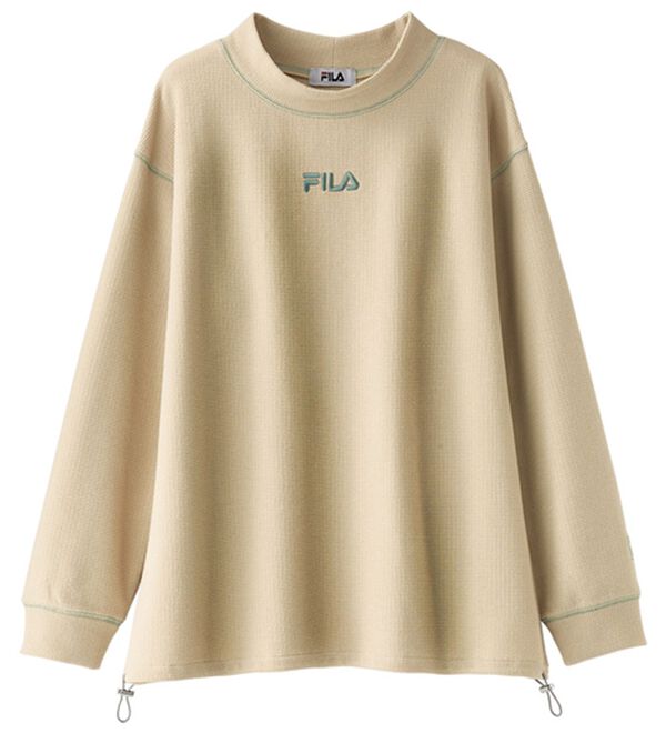 BELLUNA（ベルーナ）の「＜ＦＩＬＡ＞裏起毛ワッフルプルオーバー（カットソー）」｜詳細画像