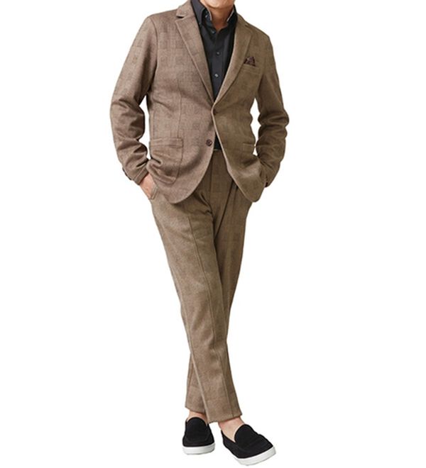 「お洒落に決まるウール調スラックス（メンズスラックス）」｜詳細画像