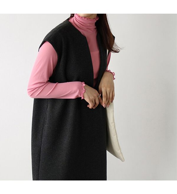 GeeRA（ジーラ）の「Ｖネックオーバーサイズジャンパースカート（ジャンパースカート）」｜詳細画像