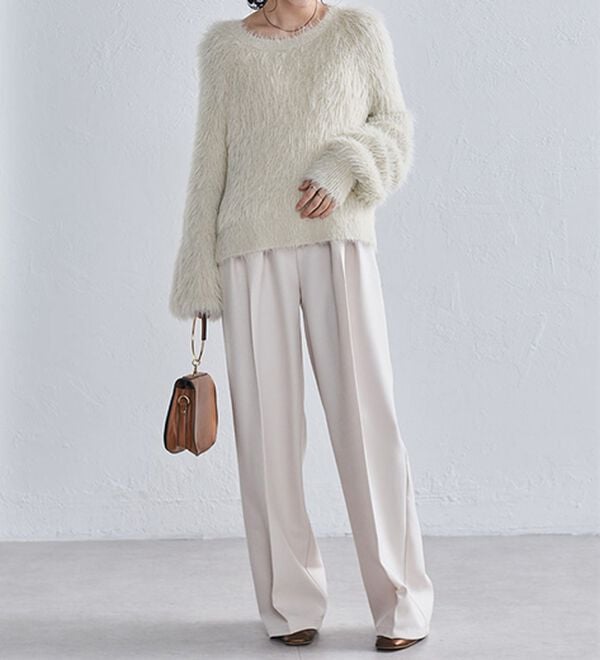 RANAN（ラナン）の「ロングフェザーシャギーニット（ニット・セーター）」｜詳細画像