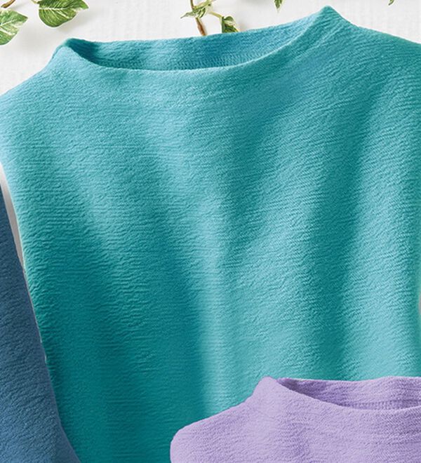 ルフラン（ルフラン）の「汗じみ対策ひんやりマチ付プルオーバー（カットソー）」｜ミント