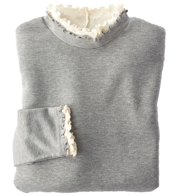 BELLUNA（ベルーナ）の「重ね着風フリル衿プルオーバー（カットソー）」｜詳細画像