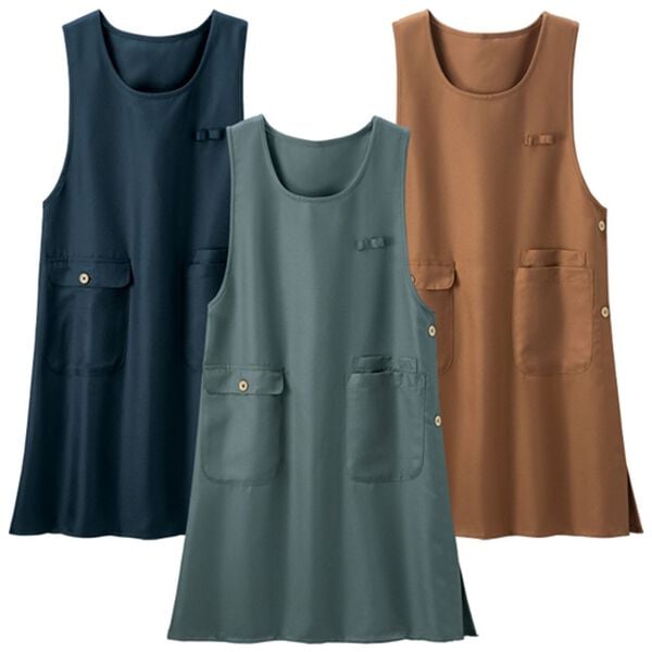 LAVIENNE（ラヴィエンヌ）の「　【３色組】水仕事に最適♪ワークエプロン（エプロン）」｜3色組