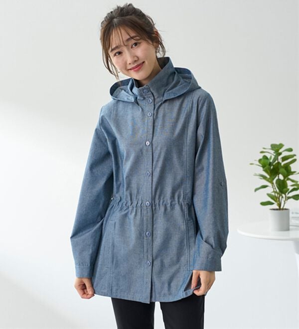 BELLUNA（ベルーナ）の「デニム調デザインパーカー（パーカー）」｜詳細画像