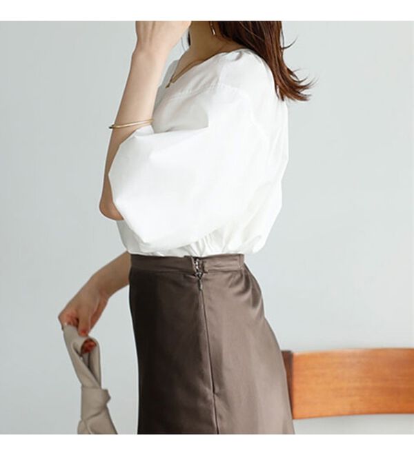 GeeRA（ジーラ）の「パフスリーブギャザーブラウス（ブラウス）」｜詳細画像