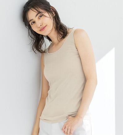 LAVIENNE（ラヴィエンヌ）の「素肌よろこぶオーガニックコットンタンク（肌着・インナーウェア）」