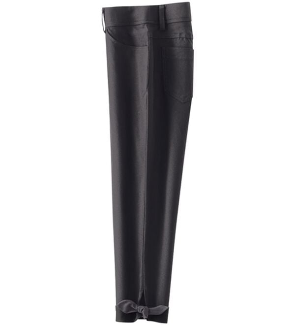 BELLUNA（ベルーナ）の「美脚ストレッチ裾リボンクロップドパンツ（クロップドパンツ）」｜詳細画像