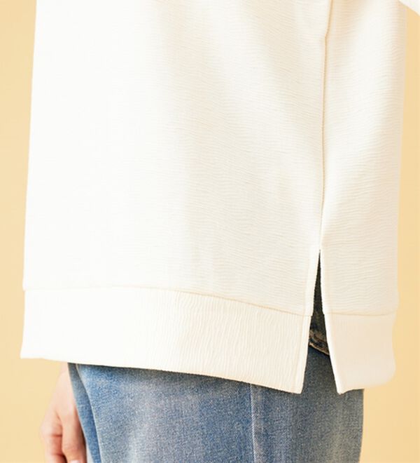 BELLUNA（ベルーナ）の「ジャカード素材肩ボタンプルオーバー（カットソー）」｜詳細画像