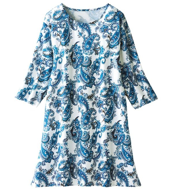 「【３色組】気分華やぐプリントチュニック（チュニック）」｜詳細画像