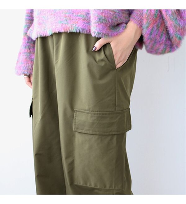 GeeRA（ジーラ）の「裾ドロストカーゴパンツ（フルレングスパンツ）」｜詳細画像