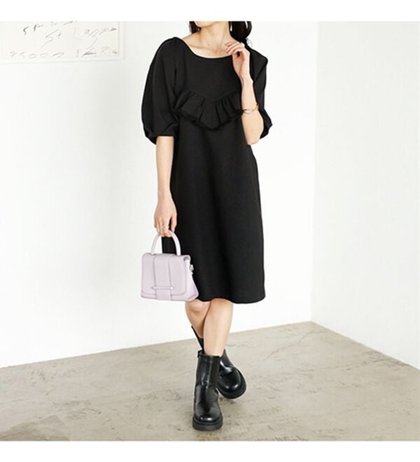 GeeRA（ジーラ）の「前後２ＷＡＹデザインミニワンピース（その他ワンピース）」｜詳細画像