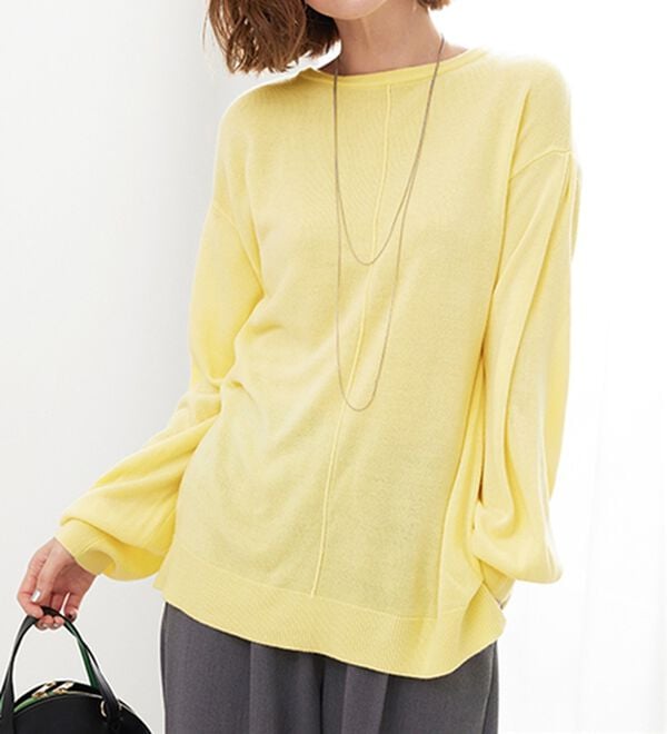 BELLUNA（ベルーナ）の「ふんわりカシミヤタッチニットプルオーバー（ニット・セーター）」｜詳細画像