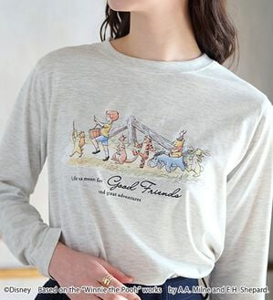 BELLUNA（ベルーナ）の「＜Ｄｉｓｎｅｙ＞【プー】プリント長袖Tシャツ（カットソー）」｜詳細画像