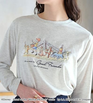 BELLUNA（ベルーナ）の「＜Ｄｉｓｎｅｙ＞【プー】プリント長袖Tシャツ（カットソー）」