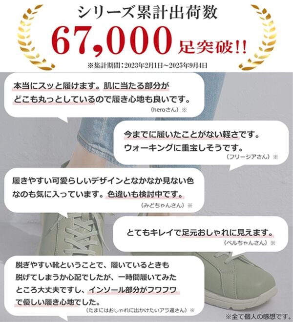 ルフラン（ルフラン）の「スッと履けるウォーキングシューズ＜ラシーナコンフォート＞（スニーカー）」｜詳細画像