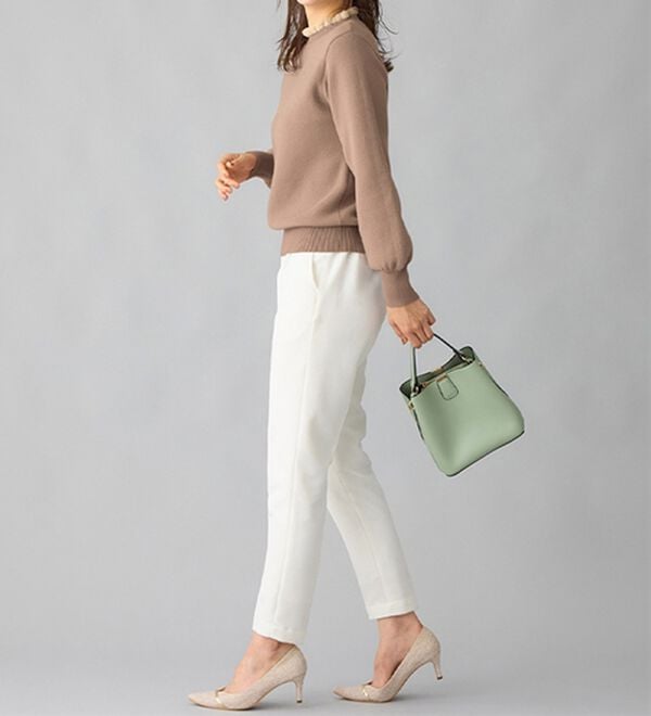 alotta（アロッタ）の「毛布のように温かい　裏シャギーパフ袖ニット（ニット・セーター）」｜詳細画像